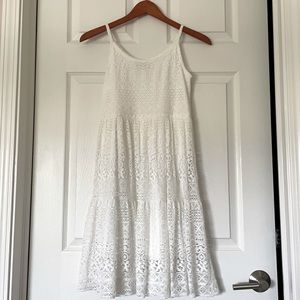 White lace dress. Girls L